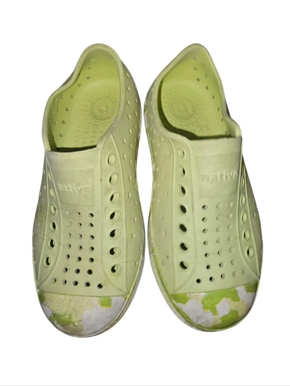 Native Kids Slip-On Water Shoes in Pale Green